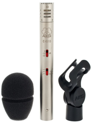 Small diaphragm condenser microphones, stereo pair, cardioid characteristic