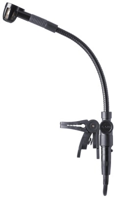 Clip-on instrument microphone for wind instruments, drums, percussions, cardioid