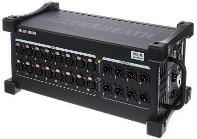 Allen & Heath DX168 AudioRack for dLive S or C - 16 mic/line, 8 XLR out, dSnake C