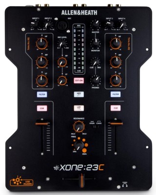 Allen & Heath - XONE:23c  2 + 2 channel DJ Mixer incl. Sound Card