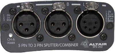 5 PIN to  3 PIN Splitter/Combiner