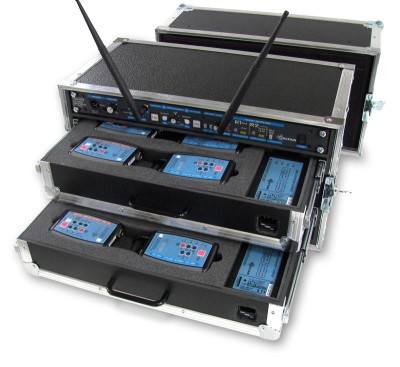 Empty Flight-Case for a Complete Dual Channesl Wireless System