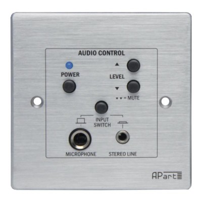 (20) Audio Control Panel with front panel Mic/Line inputs, volume control and po