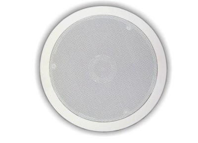 (8) 8" two-way ceiling speaker 8 ohms / 100 watts, white, with removable logo an