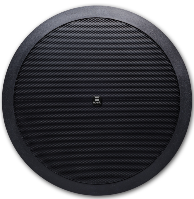(8) 8" two-way ceiling speaker 8 ohms / 100 watts, black, with removable logo an