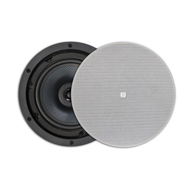 (last pieces) (8) 8" two-way thin edge grille design ceiling speaker 8 ohms / 100 watts, white
