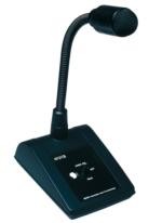 (5) All call dynamic paging microphone with gooseneck and priority switch, DIN5