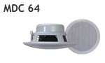 MDC64, waterproof, voice coil inbouw LS, rond, 100W, wit (2pc) prijs per Pair