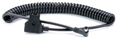 D-Tap to DC Barrel Coiled Cable