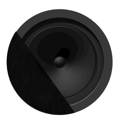 Audac CENA812/B -  8" ceiling speaker Black version - 8ohm and 100V