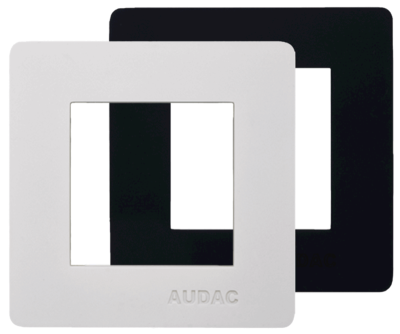 Audac CP45CF1/B - COVER FRAME FOR 45X45MM WALL PANEL - 1 UNIT - Black