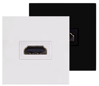 Audac CP45HDM/B - Connection plate HDMI 45 x 45 mm Black version