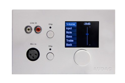 Audac DW5066/W - Digital all-in-one wall panel White version