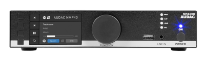 Audac MFA208 - All-in-one audio solution - 2 x 40W @ 4 Ohm - 80W @ 70/100V