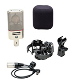 Austrian Audio OC818 studio set - Microphone, Spider mount, Mini XLR, Mic Clip, Windshield, Carry