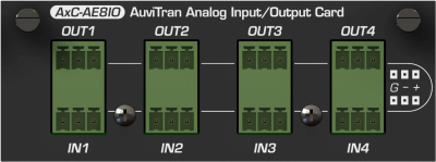 4 analog In + 4 analog outputs card on Euroblock