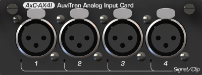 4 analog inputs card with 4x XLR