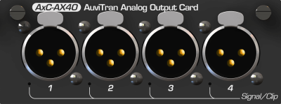 4 analog outputs card with 4x XLR