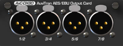 4 AES/EBU stereo Out card  with 4 XLR