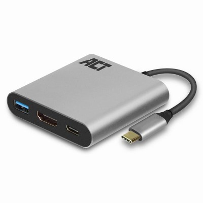 ACT USB-C to HDMI female adapter with PD Pass-Through 60W, 4K, USB-A