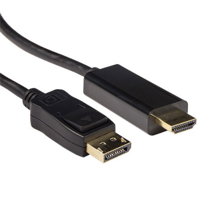 Verloopkabel Diplayport male - HDMI-A male, 3m