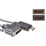 Conversion cable DisplayPort male - DVI male. Length: 1.00 m