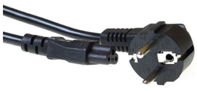 230V connection cable schuko male (angled) - C5. Length: 1,00 m