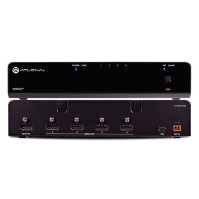 Atlona AT-RON-444 4K HDMI distribution amplifier 4 port HDR, Connections (out):