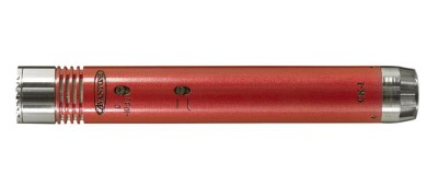 Condenser pencil mic with cardioid, omni and hyper cardioid capsules,  inc shock