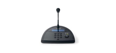 Vocia Desktop-mounted Paging Station, 10 Buttons with hand-held microphone