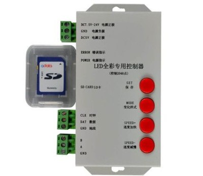 T-1000s - Digitale ledstrip controller with SD card - 2048 max pixels