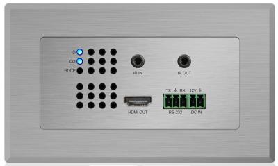 Blustream HEX11WP-RX - HDMI Wall Plate HDBaseT Receiver - HDMI, RS-232 and IR up to 70m (4K up to 40m)