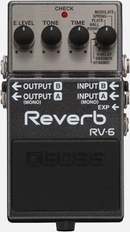 Boss RV-6 Digital Reverb Effects Pedal
