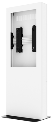 Digital Signage Kiosk, Single Sided for 37" - 47" Portrait Displays White