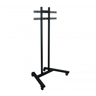 Large Universal Flat Screen Trolley/ Floor Stand - Screen Size: up to 60" Black