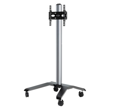 Btech BT8562/BS - Flat Screen Trolley - Screen Size: up to 70" - Black & Silver