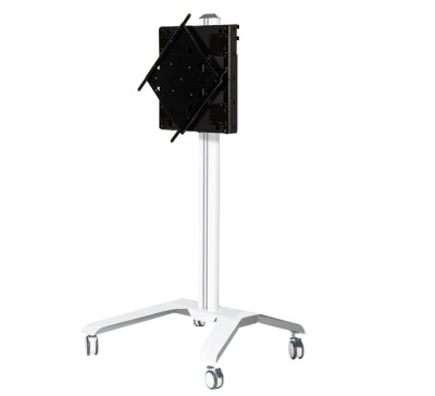 Flat Screen Trolley - Height Adjustment&Flip Rotation - 37"-70 - 20-50kg White