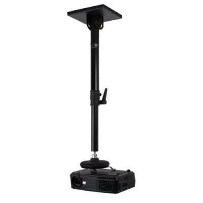 Universal Projector Ceiling Mount - 580mm to 830mm Drop  - Black