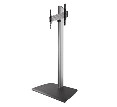 SYSTEM X - Universal Flat Screen Floor Stand (VESA 600x400) - 1,8m Black&Silver