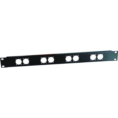 19" blind panel - 1HE - 8x D-size