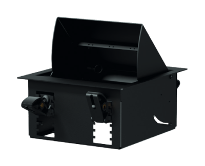 CASY In-table mount box - 4 space Black version - RAL9004