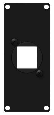 Casy 1 space cover plate - 1x  Keystone adapter Black version