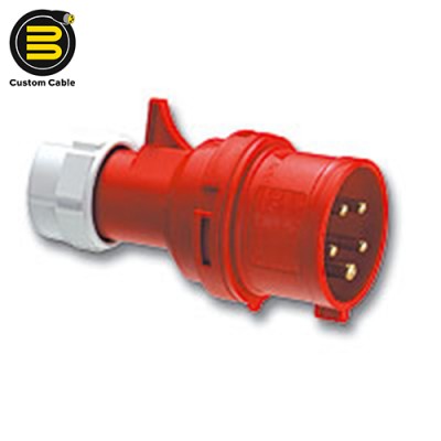 Custom cable Male power connector 380V-5 32A pce