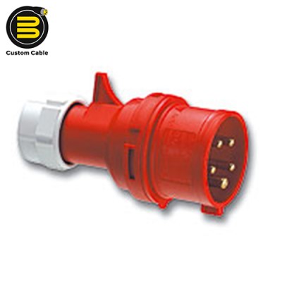 Custom cable Male power connector 380V-5 63A pce