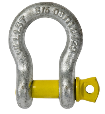 CLB Harpsluiting met borstbout SWL 330KG Yellow Pin