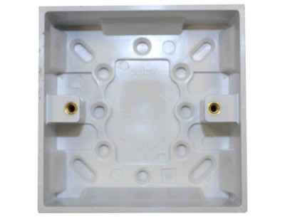 BB960001 - 1 Gang Surface Mount Plastic BACKBOX (25mm in depth); For RL-1W/B, RS