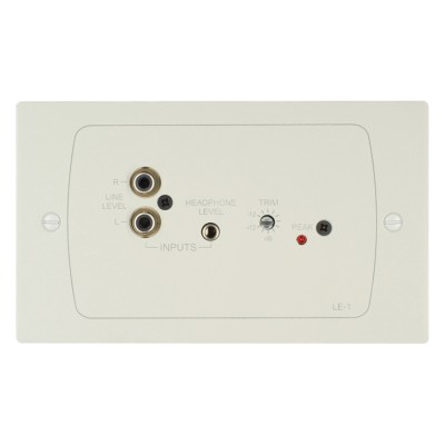 LE-1W - Active Input Plate with 1 Stereo Line Input (Phono and 3,5mm Jack Socket