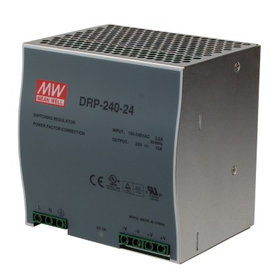 Stabilised Power Supply MW DIN24V 10A 240W for din rail