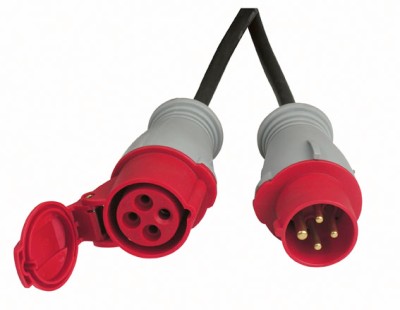 Motorcable 20mtr red CEE 4p