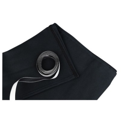 SHOWGEAR Stage Skirt Stagemolton 320 g/mÂ² Black - 600 x 100 cm (W x H) - unpleated (Black - 600 x 100 cm (W x H) - unpleated)